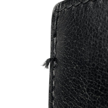 Hermes Kelly Sports GM Outside Sewing Shoulder Bag Box Calf Black 〇W