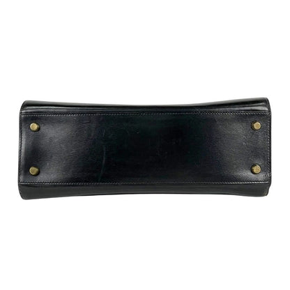 Hermes Kelly Sports GM Outside Sewing Shoulder Bag Box Calf Black 〇W