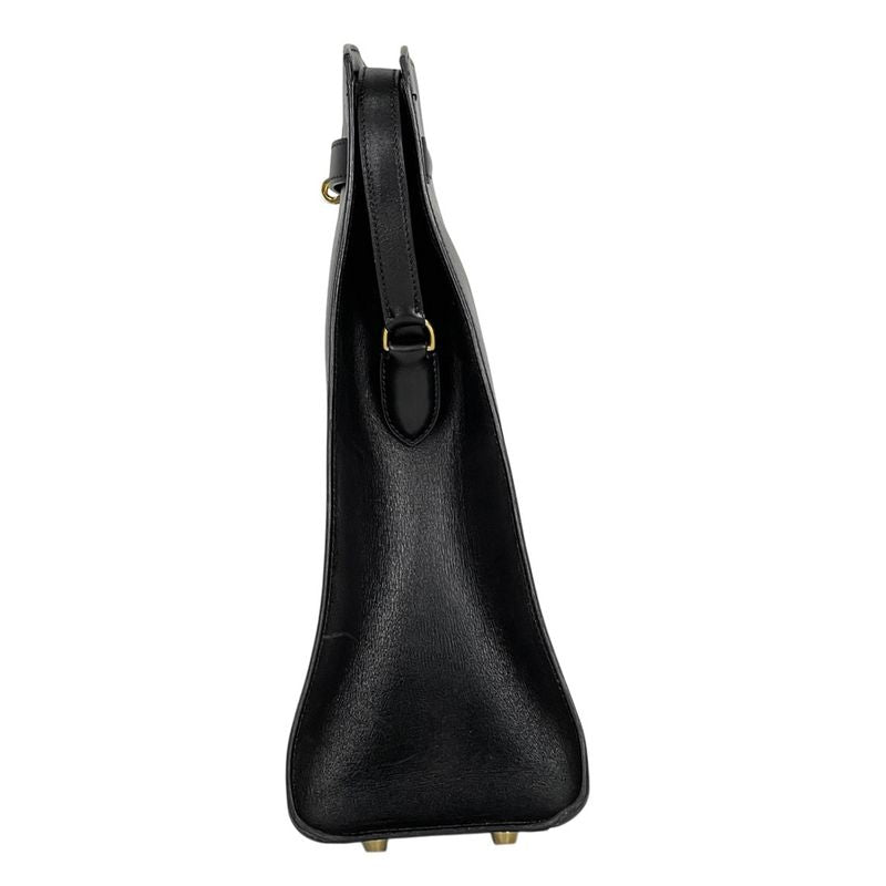 Hermes Kelly Sports GM Outside Sewing Shoulder Bag Box Calf Black 〇W
