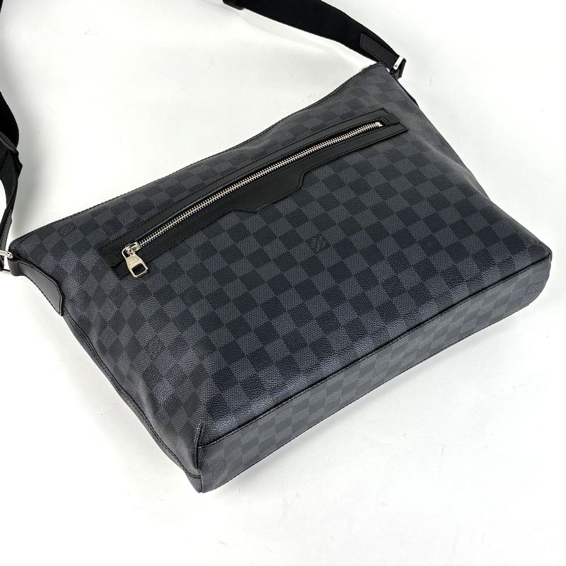 Louis Vuitton Mick MM Shoulder Crossbody Shoulder Bag Damier Graphite Black