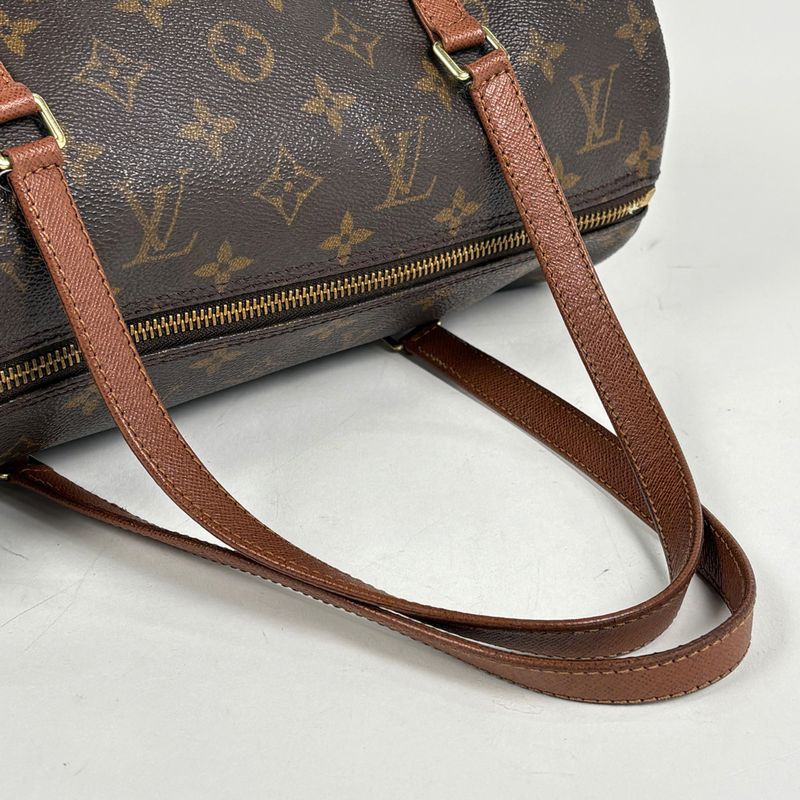 Louis Vuitton Papillon 30 Barrel Bag Tube Shape Old and Old Handbag