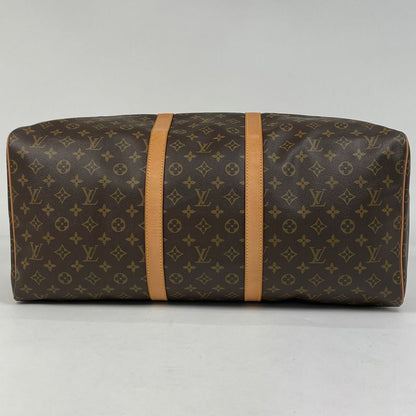 Louis Vuitton Keepall 55 Travel Boston Bag Monogram Brown