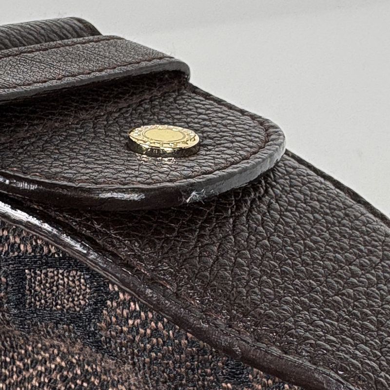 Bvlgari Logomania Shoulder Bag One Canvas Brown