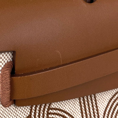 Hermes Herbag Zip PM 2-Way Shoulder Bag Chaine D'ancre Toile Ash
