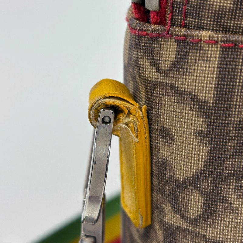 Dior Christian Trotter Pattern Shoulder Bag Rasta Crossbody Coated