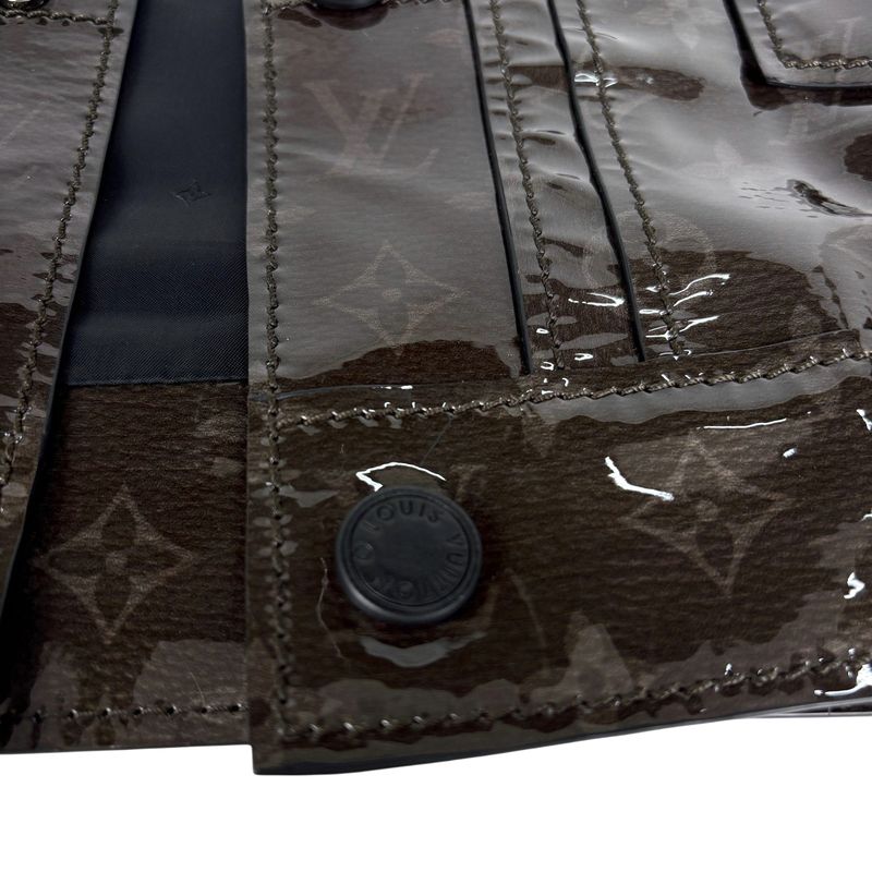 Louis Vuitton Monogram Eclipse Glaze Jacket Logo Cowhide