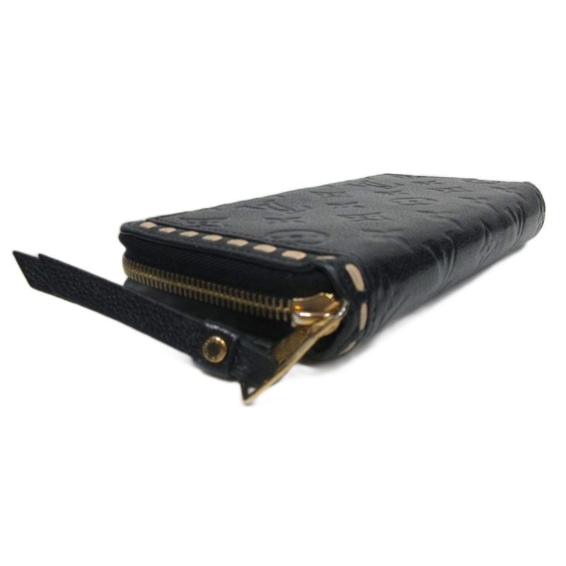 Louis Vuitton Monogram Empreinte Zippy Long Wallet Leather Round