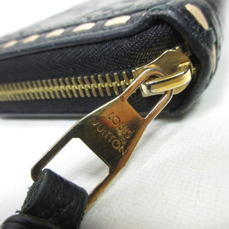 Louis Vuitton Monogram Empreinte Zippy Long Wallet Leather Round
