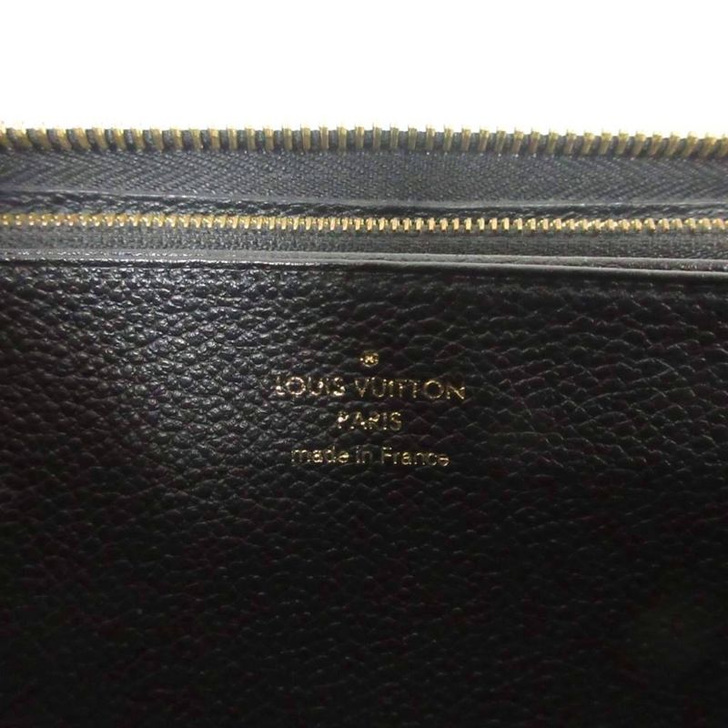 Louis Vuitton Monogram Empreinte Zippy Long Wallet Leather Round