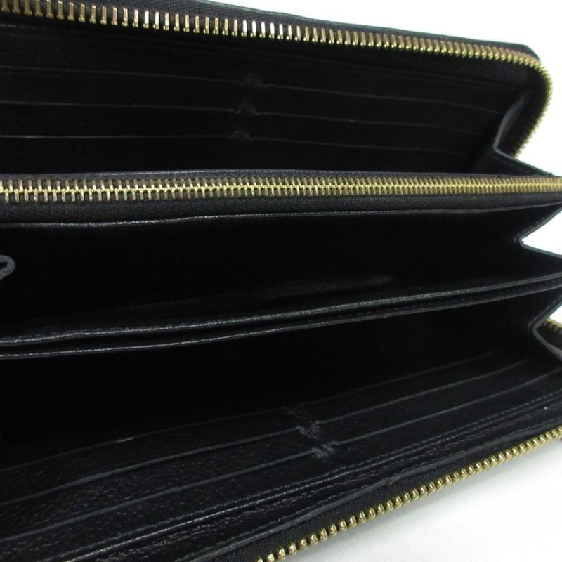 Louis Vuitton Monogram Empreinte Zippy Long Wallet Leather Round