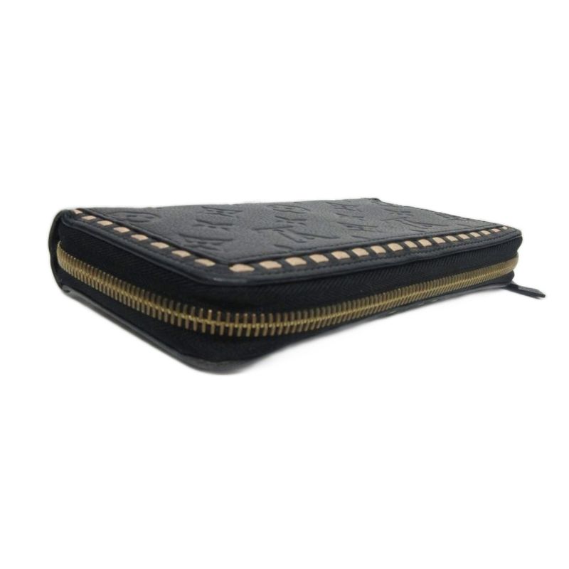 Louis Vuitton Monogram Empreinte Zippy Long Wallet Leather Round