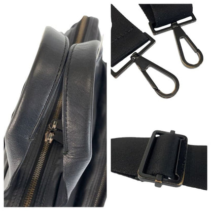 Bottega Veneta Maxi Intrecciato Black Leather Business Bag