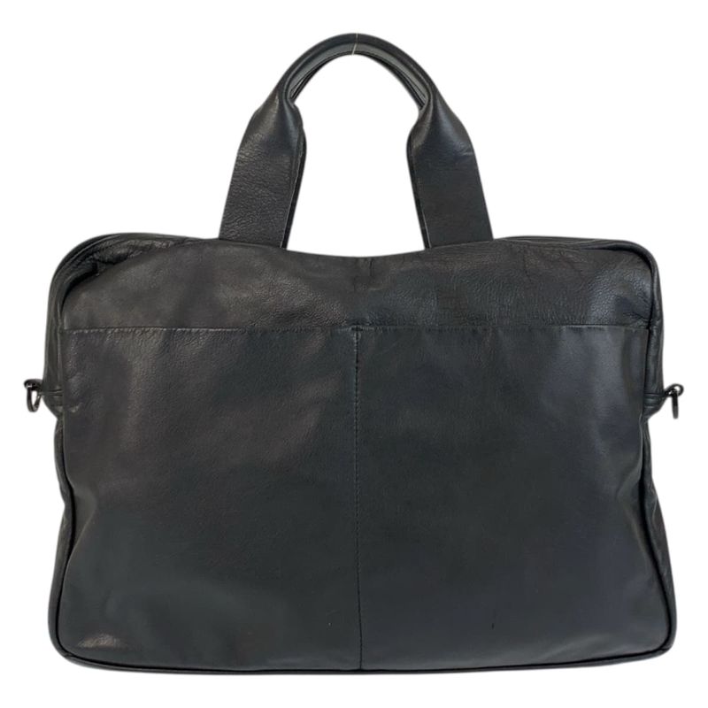 Bottega Veneta Maxi Intrecciato Black Leather Business Bag