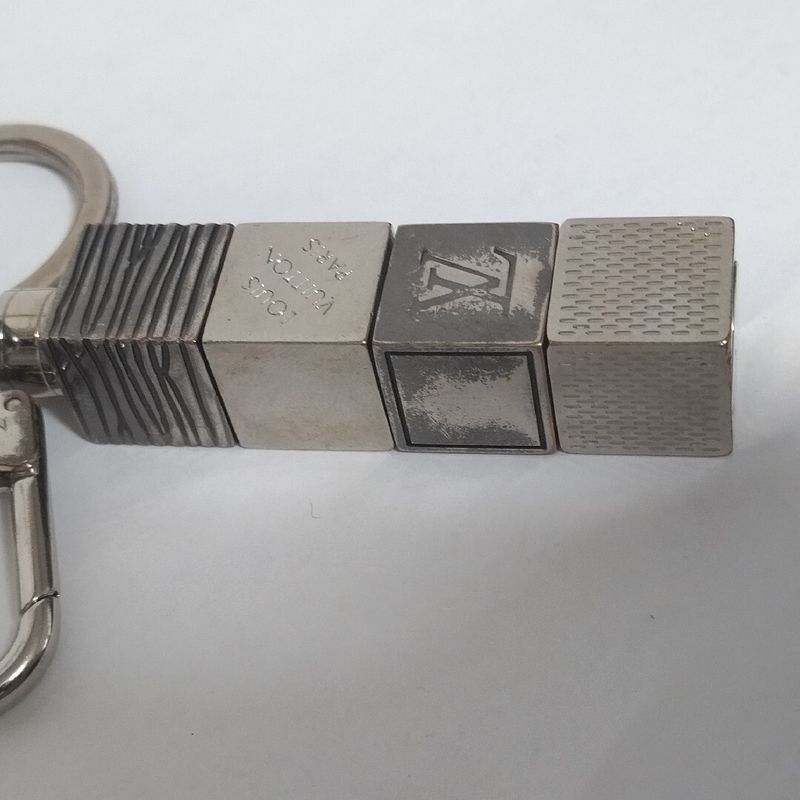 Louis Vuitton Porte Cles Cube Key Holder Charm Keychain