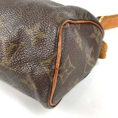 Louis Vuitton Shoulder Bag Mini Speedy Monogram Canvas Brown