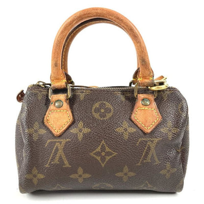Louis Vuitton Shoulder Bag Mini Speedy Monogram Canvas Brown