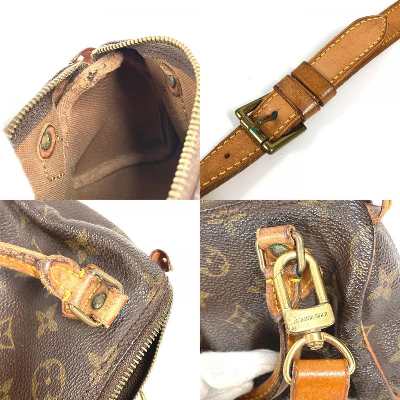 Louis Vuitton Shoulder Bag Mini Speedy Monogram Canvas Brown