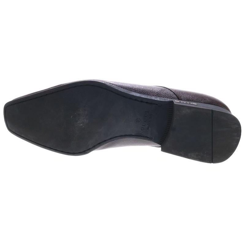 Gucci U-tip Leather Business Dress Shoes Brown
