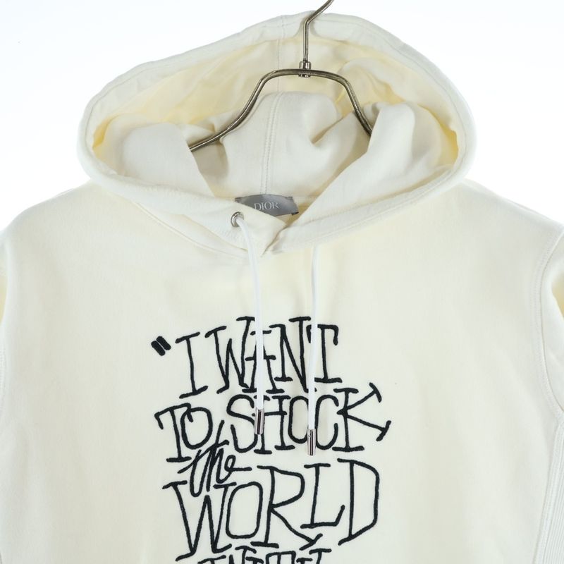 Dior Christian Shawn Stussy Shock the World Hoodie Front