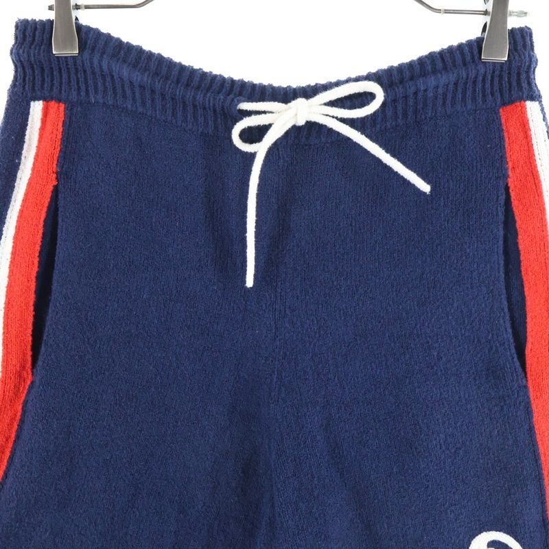 Gucci Pile Fabric Sideline Short Pants Navy