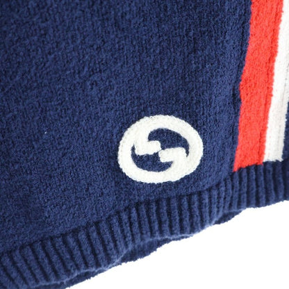 Gucci Pile Fabric Sideline Short Pants Navy
