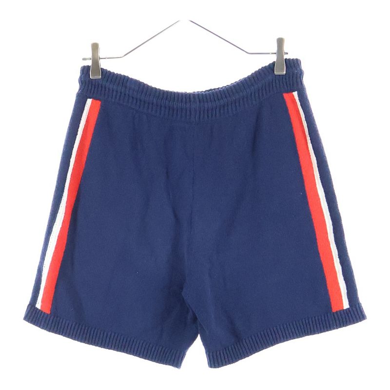 Gucci Pile Fabric Sideline Short Pants Navy