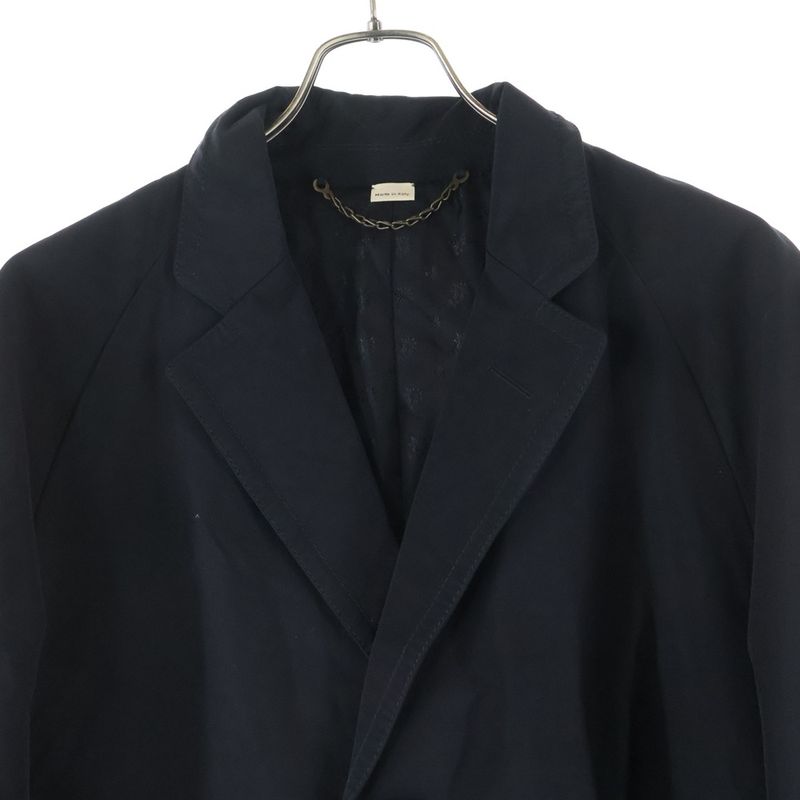 Gucci Cotton Nylon Long Coat Black