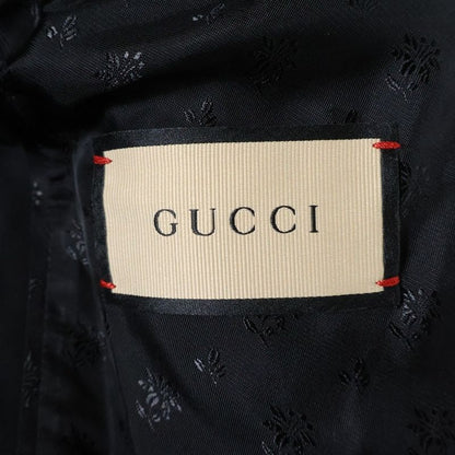 Gucci Cotton Nylon Long Coat Black