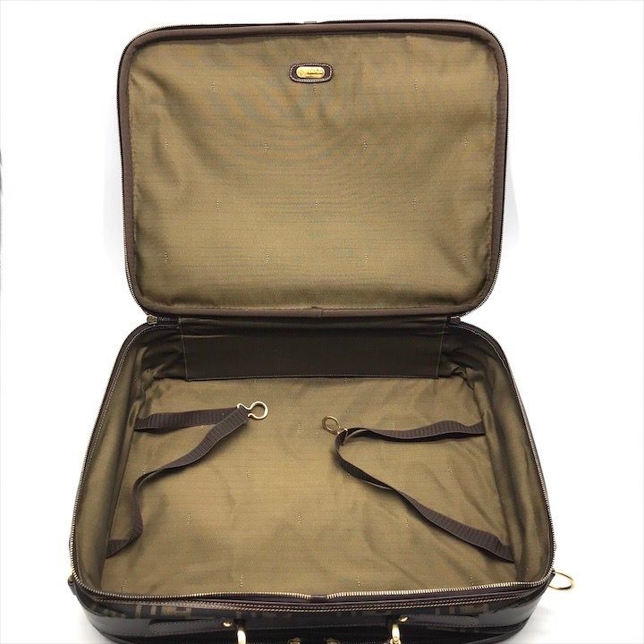 Fendi Zucca 2-Way Travel Shoulder Bag Canvas Briefcase Brown Khaki