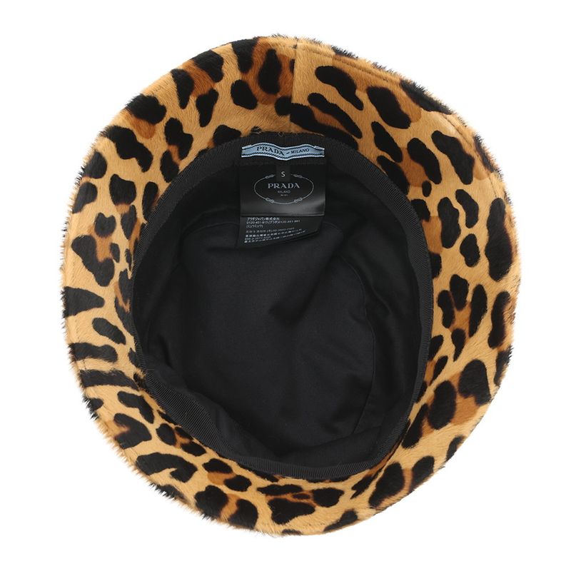 Prada Hat Leopard Print Halaco S Bucket Hat
