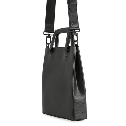Louis Vuitton Handbag Epi Sac Plafold 2-Way Shoulder Black Noir
