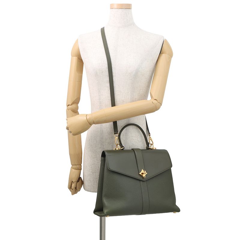 Louis Vuitton Shoulder Bag Calf Leather Rose Des Vents MM