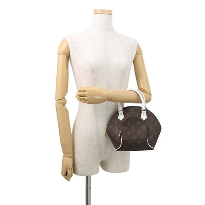 Louis Vuitton Shoulder Bag Monogram Ellipse BB 2-Way Brown White Yellow