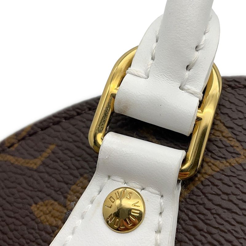 Louis Vuitton Shoulder Bag Monogram Ellipse BB 2-Way Brown White Yellow