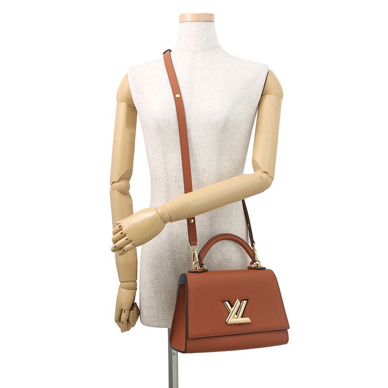 Louis Vuitton Handbag Taurillon Leather Twist One Handle PM Caramel