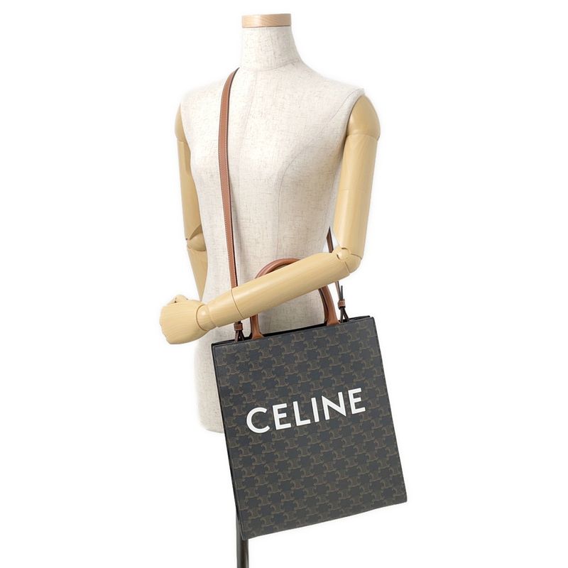 Celine Tote Small Vertical Cover Triomphe 2-Way