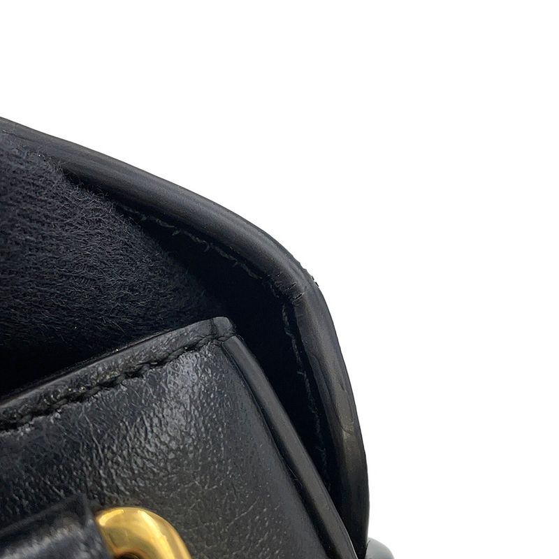 Dior Shoulder Bag 30 Montaigne Leather Black