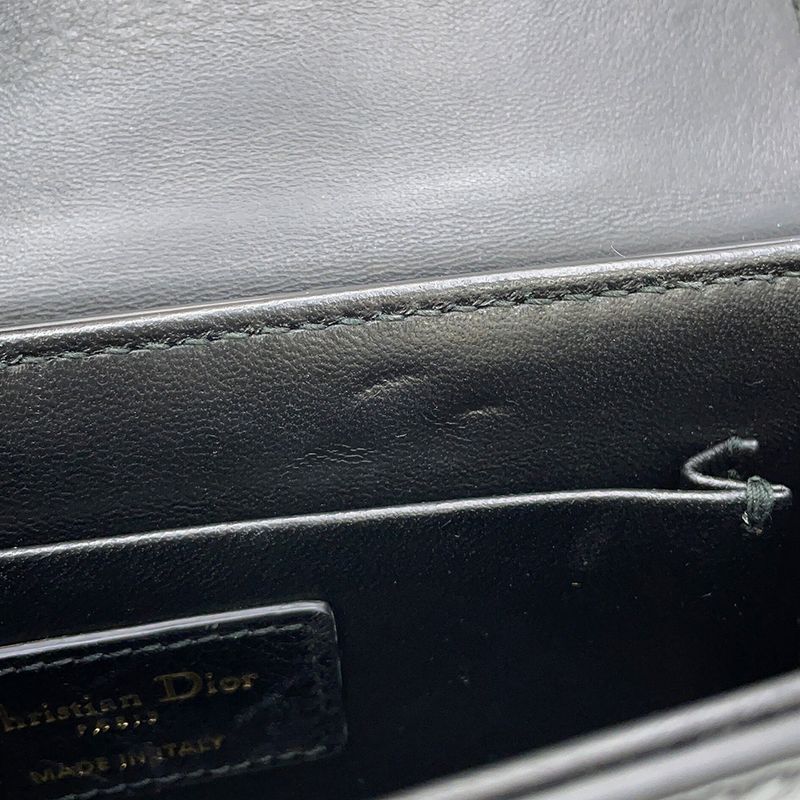 Dior Shoulder Bag 30 Montaigne Leather Black