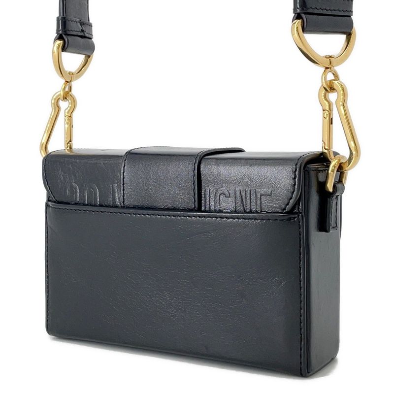 Dior Shoulder Bag 30 Montaigne Leather Black