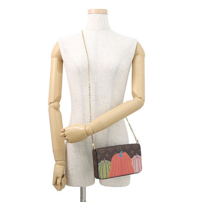 Louis Vuitton Shoulder Bag Monogram Pumpkin LV Yk Pochette Felicity Brown Multicolor