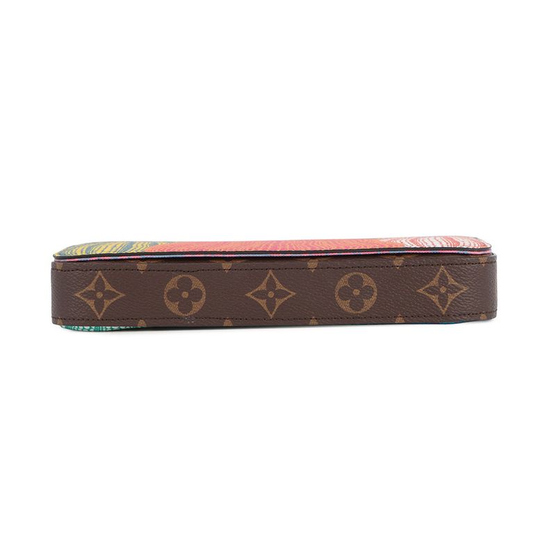 Louis Vuitton Shoulder Bag Monogram Pumpkin LV Yk Pochette Felicity Brown Multicolor