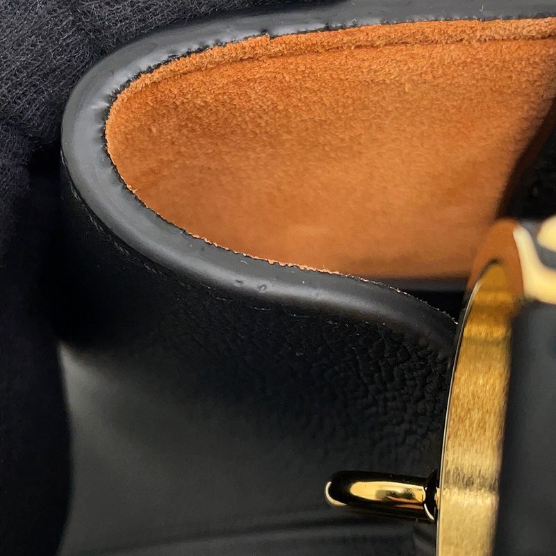 Louis Vuitton Handbag Calf Leather Capucines Pure MM 2-Way Noir Black Brown