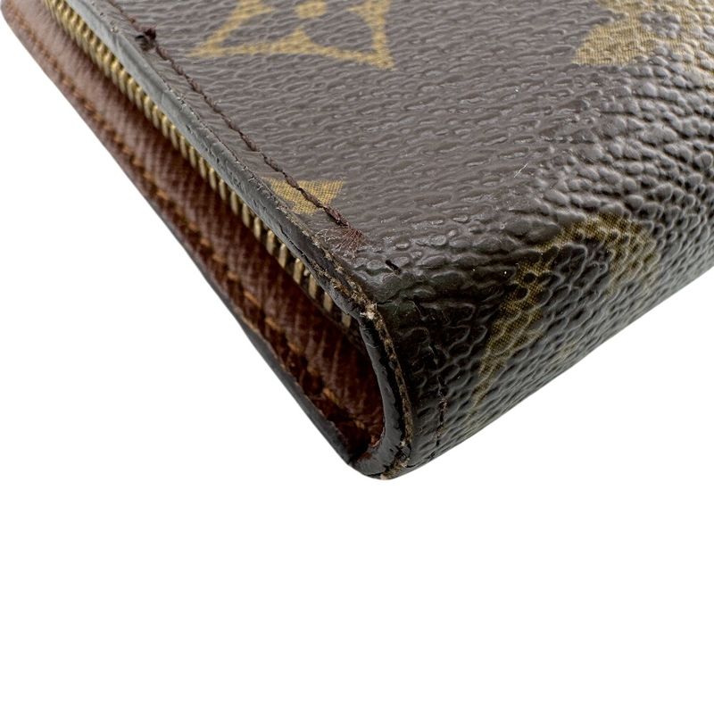 Louis Vuitton Round Zip Porte Monnaie Zip Long Wallet Brown