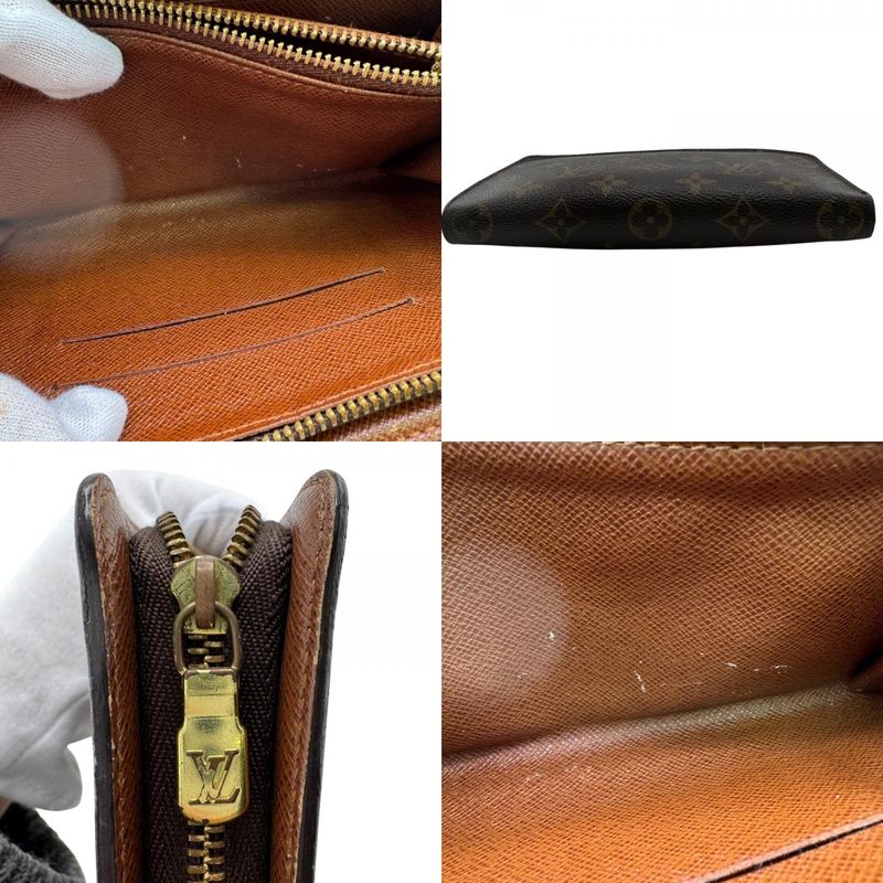 Louis Vuitton Round Zip Porte Monnaie Zip Long Wallet Brown