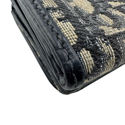 Dior Compact Montaigne 30 Trifold Wallet Navy