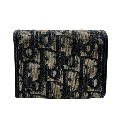 Dior Compact Montaigne 30 Trifold Wallet Navy