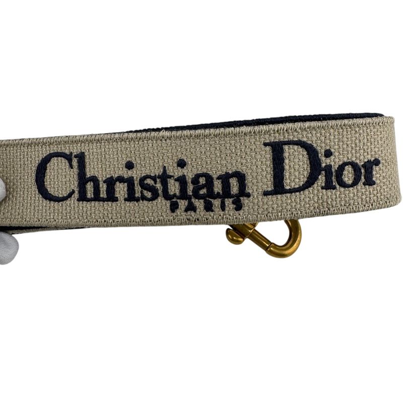 Dior Christian Embroidered Shoulder Strap Navy