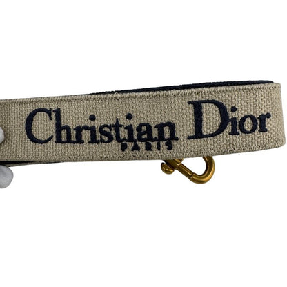 Dior Christian Embroidered Shoulder Strap Navy