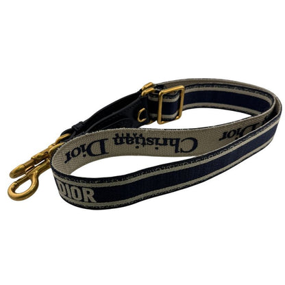 Dior Christian Embroidered Shoulder Strap Navy