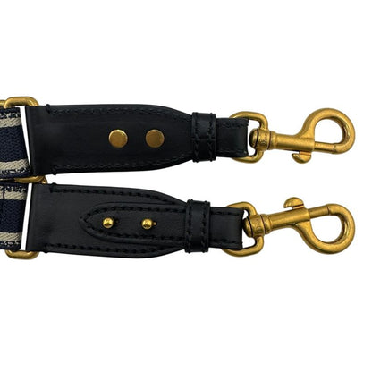 Dior Christian Embroidered Shoulder Strap Navy